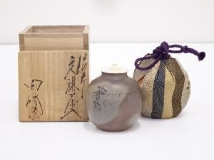 備前焼　木村陶峰造　文琳茶入　□z
